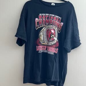 University of Louisville 2013 Basketball National Championship T-Shirt Black-2XL